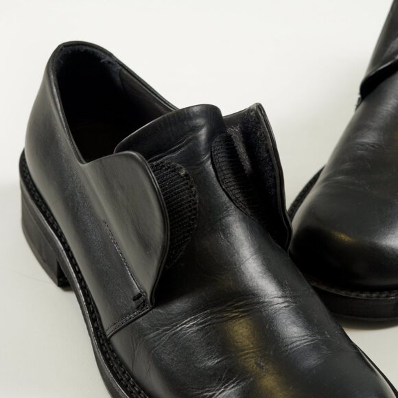 Kansai Yamamoto vintage fold-over leather shoes - Made in Japan - Size US 6.5 - Picture 10 of 14